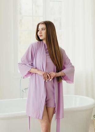 Serenade 6302 віскозний жіночий халат рубчик