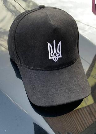Кепка унісекс чорна ukraine з гербом україни basic