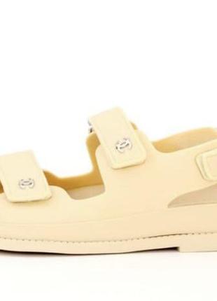 Жіночі сандалії chanel "dad" sandals beige(38,39,40)4 фото