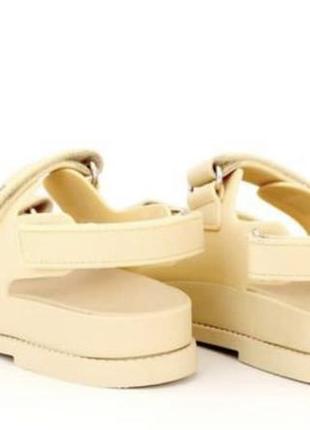 Жіночі сандалії chanel "dad" sandals beige(38,39,40)5 фото