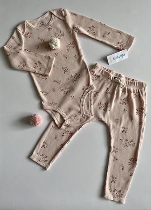 Комплект-двійка для дівчинки: боді та штани carter’s картерс