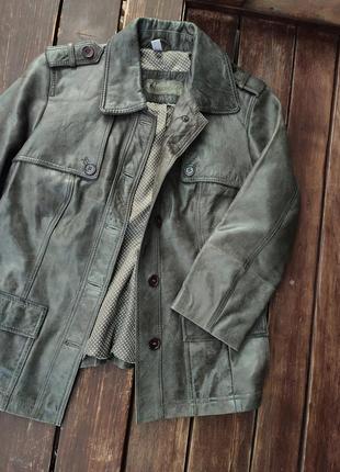 Тренч/пальто из кожи ягнёнка yessica c&a плащ куртка на пуговицах2 фото