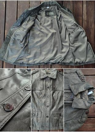 Тренч/пальто из кожи ягнёнка yessica c&a плащ куртка на пуговицах7 фото
