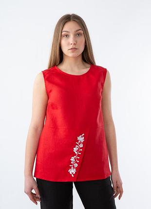 💌 блуза жіноча льон з вишивкою чераона  україна вв294