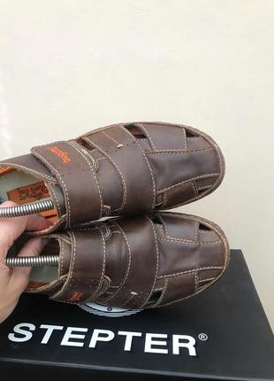 Шкіряні сандалі босоніжки мокасини bugatti4 фото