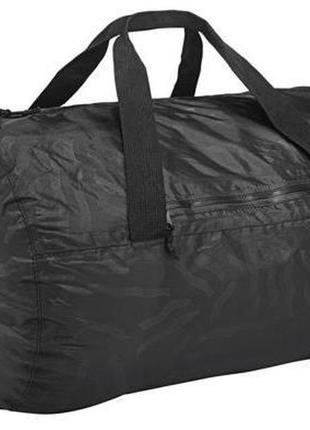 Надлегка складана спортивна сумка 30l crivit duffle bag чорна