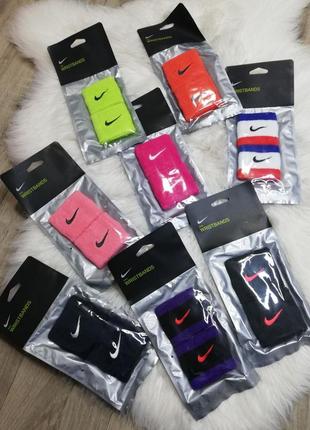 Напульсник nike swoosh wristbands 2 pk habanero (арт. n.000.1565.620.os)2 фото