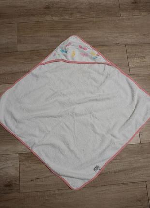 Полотенце для новорожденного с уголком1 фото