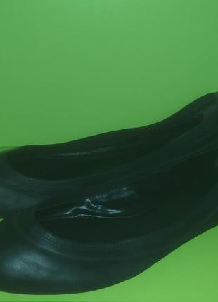 Кожаные чёрные туфли балетки bronx, 423 фото