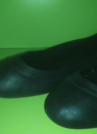 Кожаные чёрные туфли балетки bronx, 424 фото