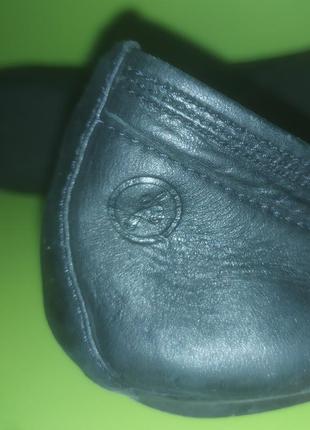 Кожаные чёрные туфли балетки bronx, 428 фото