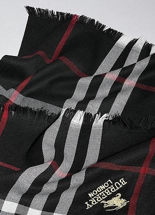 Шарф burberry black 90 x 175 см