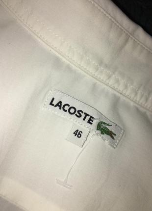 Біла класична сорочка lacoste 46р2 фото