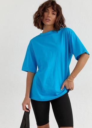 Жіночий велосипедний костюм із портупеєю — блакитний колір, l (є розміри)