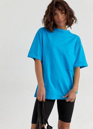 Жіночий велосипедний костюм із портупеєю — блакитний колір, l (є розміри)