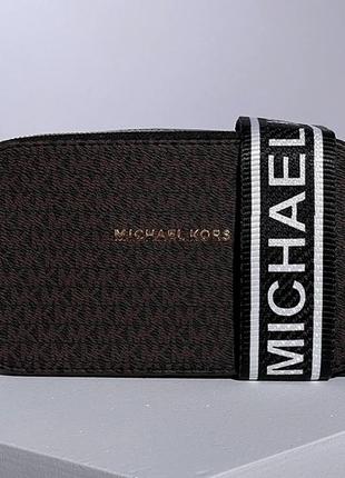 Женская сумка майкл корс коричневая michael kors snapshot brown