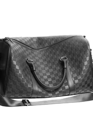 Качественна мужская городская сумка на плечо, большая и вместительная дорожная сумка для ручной клади с ручкой5 фото