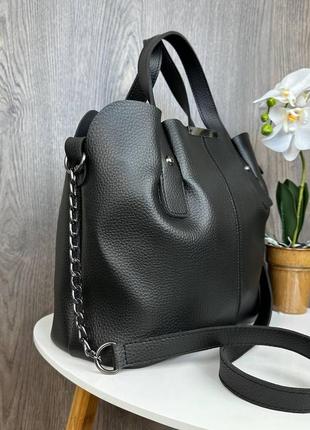 Женская сумка на плечо эко кожа люкс качество. модная сумочка для женщин классическая2 фото