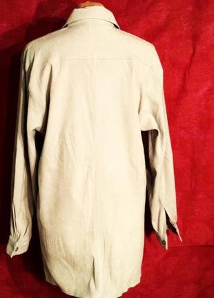 Женская рубашка-туника св.-серого цвета. strand3 фото