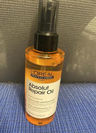 L'oreal professionnel absolut repair oil. відновлювальна олія для пошкодженого волосся.