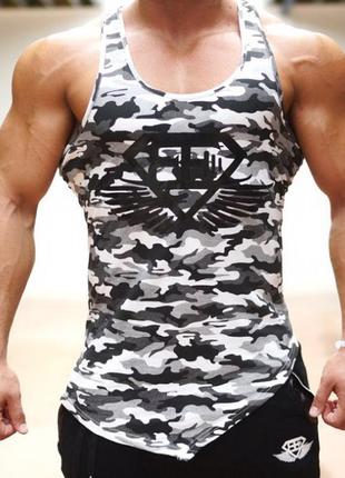 Майка чоловіча спортивна "body engineers" мультикамуфляжна