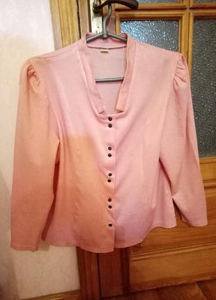 Розовая блузка1 фото