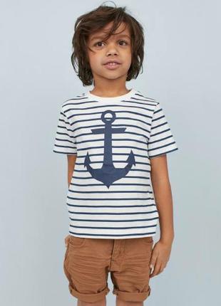 Новый комплект с футболкой и шортами h&amp;m р. 3-4роков