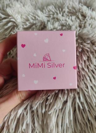 Серебряные детские серьги mimi silver6 фото