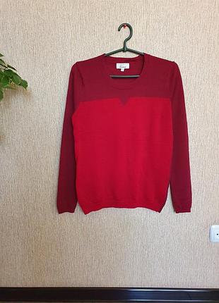 Гарний, легкий, якісний светр, джемпер від linea, 100% вовна ( merino wool)