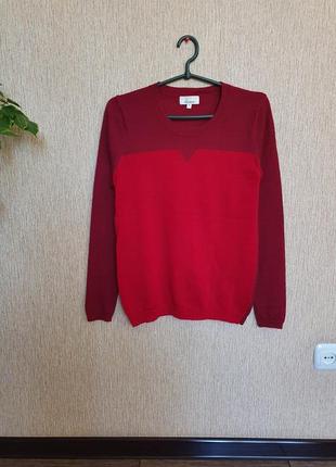 Гарний, легкий, якісний светр, джемпер від linea, 100% вовна ( merino wool)2 фото
