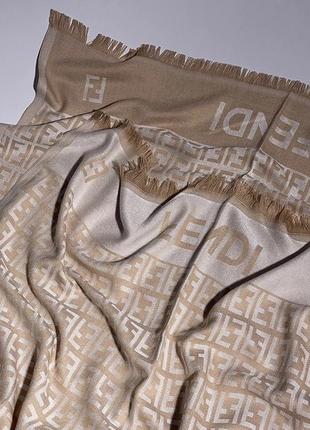 Шарф fendi beige lite 90 x 175 см