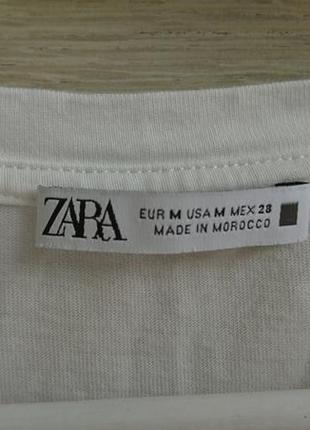 Белая футболка zara разм м5 фото