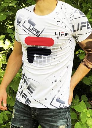 Футболка life белая