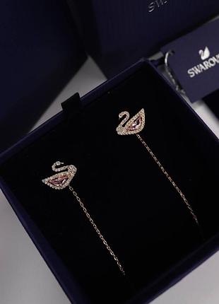 Серьги-гвоздики swarovski сваровски