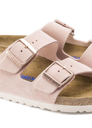 Сланцы шлепки birkenstock  arizona soft footbed suede leather