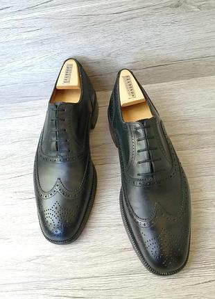 Bally 44.5р туфли мужские кожаные италия