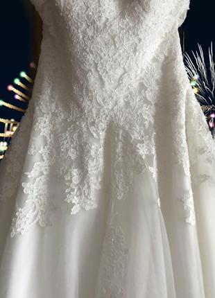 Diane legrand терміново! франція, шикарна весільна сукня з фатою2 фото