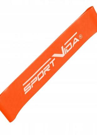 Гумка для фітнесу та спорту (стрічка-еспандер) sportvida mini power band 1 мм 10-15 кг sv-hk0202 poland