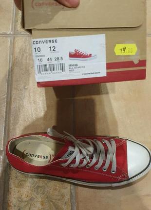 Мужские красные converse 44 3