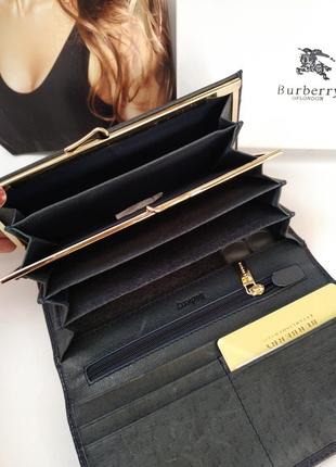 Кошелек burberry из качественной натуральной кожи.4 фото