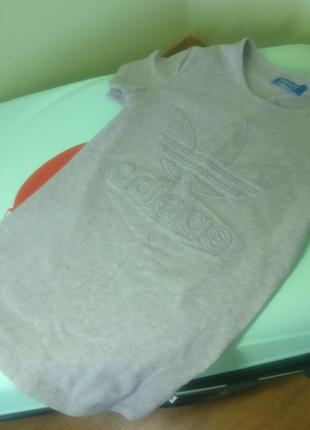 Фирменная  футболка adidas , серая , размер s2 фото