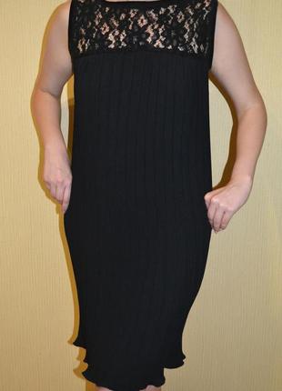 Черное плиссированное платье карандаш футляр миди gucci4 фото