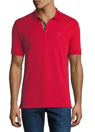 Чудове поло від люкс бренду men's hartford polo shirt, red burberry оригінал