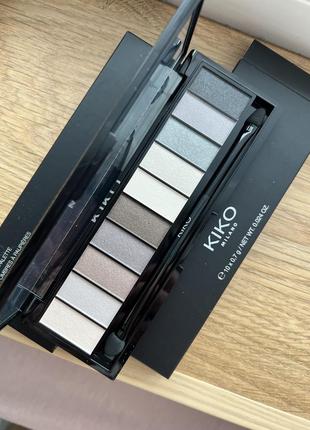 Палетка теней тени kiko milano smart eyeshadow palette 01