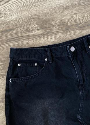 Черная джинсовая юбка h&m4 фото