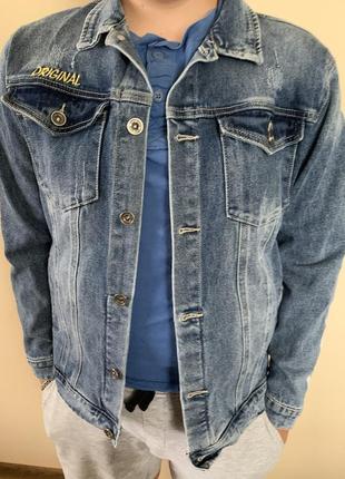 Джинсова куртка, джинсовка для хлопчика2 фото