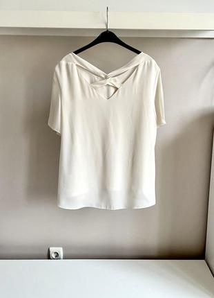 Ніжна шифонова блуза,кольору айворі1 фото