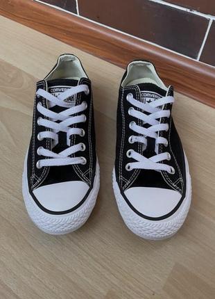 Черные низкие кеды converse all star m9166c black ( vans, nike, old skool )