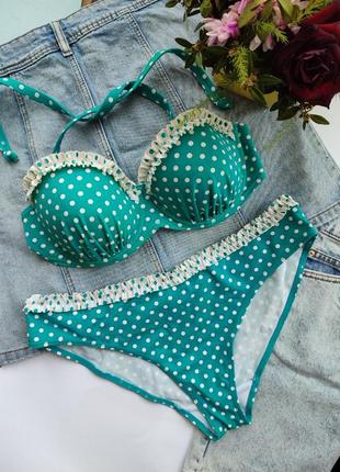 Яскравий бірюзовий купальник