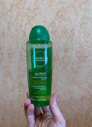 Bioderma node g  shampoo - шампунь, що очищає для жирного волосся1 фото